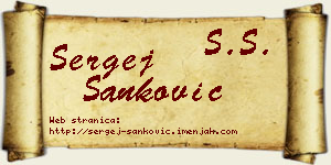 Sergej Sanković vizit kartica
